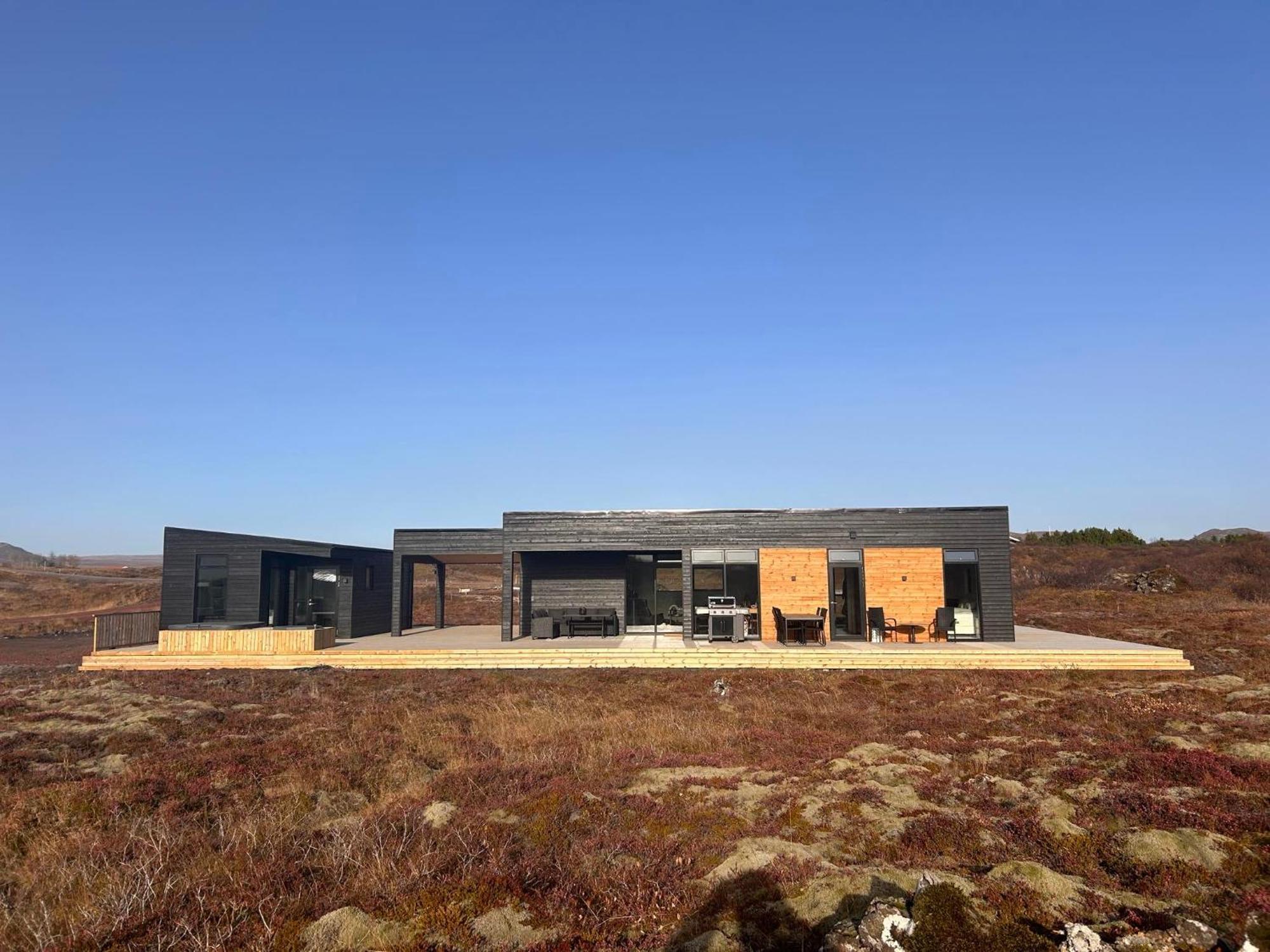 Grimsnes og Grafningshreppur Leynir Luxury Lodge מראה חיצוני תמונה